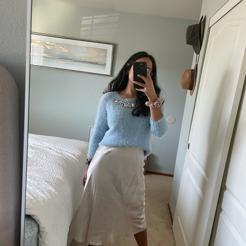 Forever 21 Baby Blue Sweater